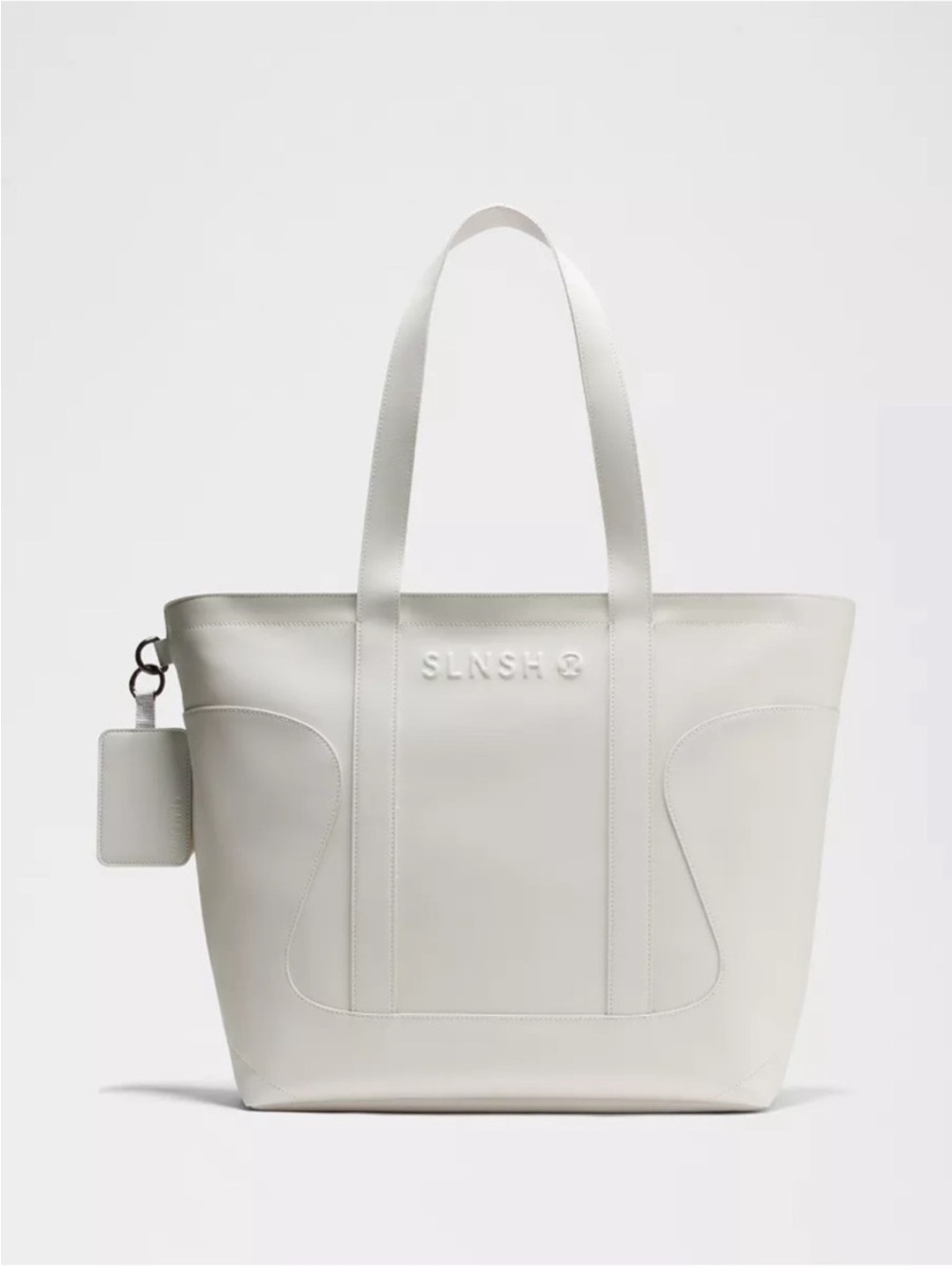 Lululemon Cactus Leather Tote White 25L Work Bag NWT Vegan Structured + Dust Bag